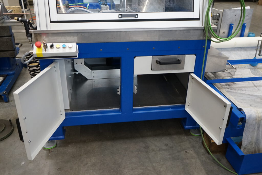 Detail-Bild Trennschneidmaschine Gestell